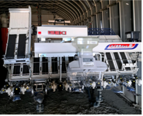 土壌センサ搭載型可変施肥田植え機